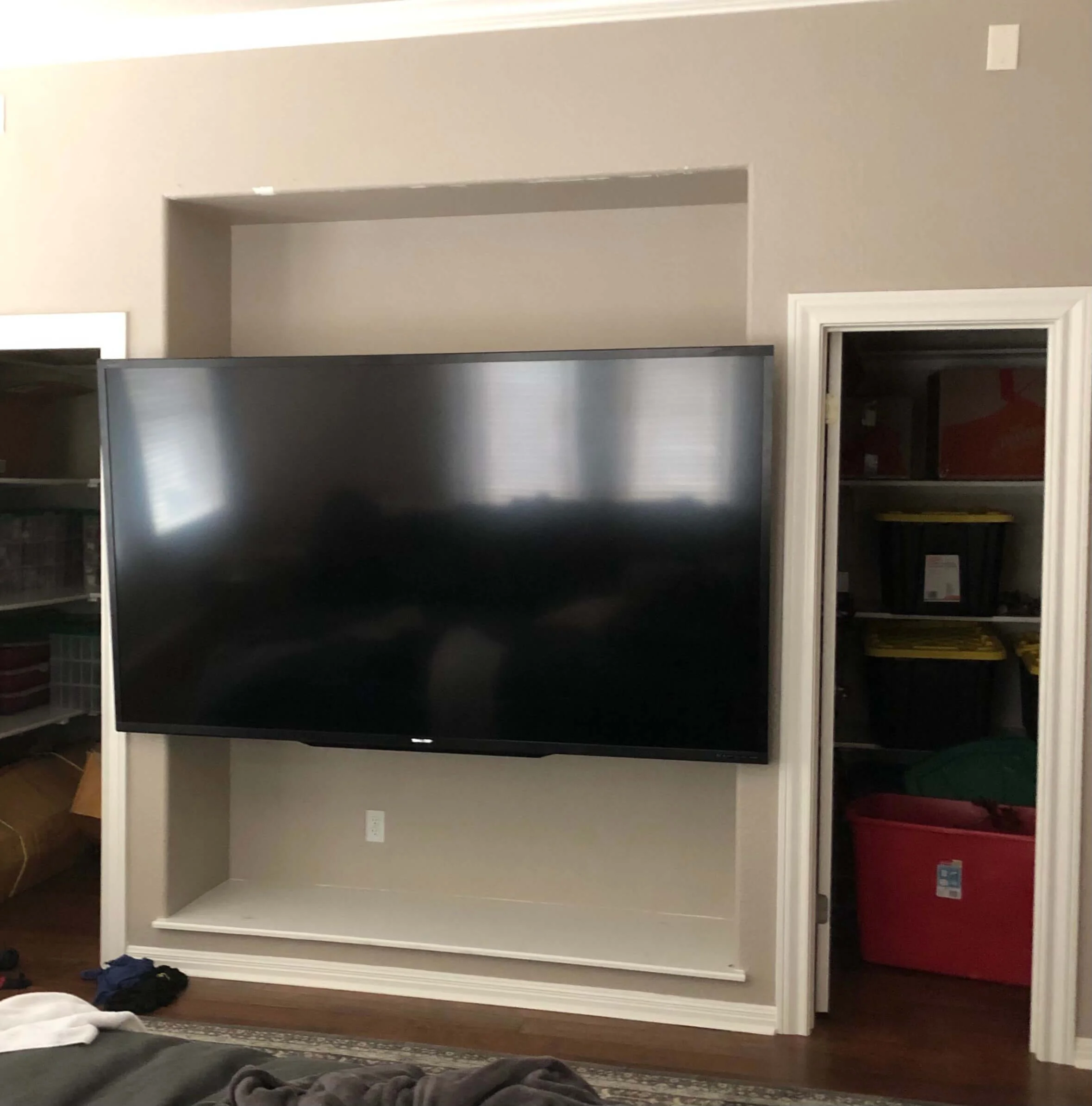 Built in tv cabinet too small deals